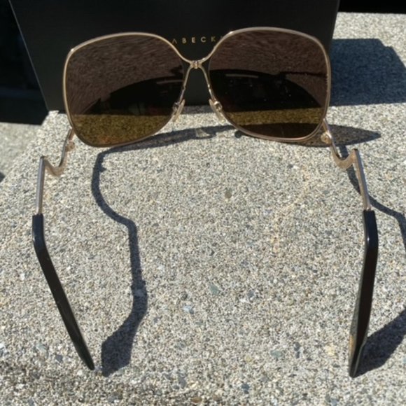 Victoria Beckham Rose Gold Sunglasses - Picture 6 of 9